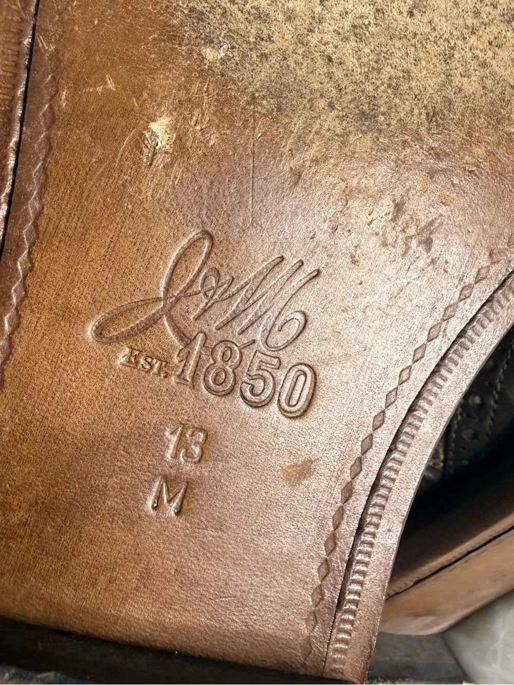 Johnston & Murphy Bryson Wingtip Chelsea Boots Brown Leather Men’s 13M
